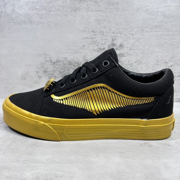 Vans Harry Potter Old Skool Golden Snitch Sneakers - Women's Size 7 / Men's 5.5 - Picture 1 of 10